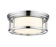 Z-Lite - 426F16-CH - Three Light Flush Mount - Willow - Chrome