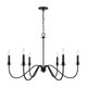 Capital Lighting - AA1029MB - Six Light Chandelier - Weston - Matte Black