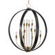 Hudson Valley - 6730-AOB - 12 Light Lantern - Dresden - Aged Brass/Old Bronze