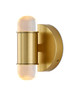 Currey and Company - 5000-0242 - LED Wall Sconce - Capsule Collection - Brushed Brass/Clear