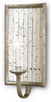 Currey and Company - 5405 - One Light Wall Sconce - Twilight Wall Sconce - Harlow Silver Leaf/Antique Mirror