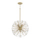 Capital Lighting - 357881MA - Eight Light Pendant - Emelie - Matte Brass