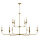 Presley Ten Light Chandelier (448901AD)