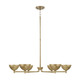 Capital Lighting - 458561FT - LED Chandelier - Francesca - Feathered Brass