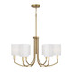 Capital Lighting - 459561AD-716 - Six Light Chandelier - Adrian - Aged Brass