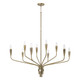 Capital Lighting - 460401ANB - Ten Light Chandelier - Palmer - Antiqued Brass
