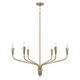 Capital Lighting - 460461ANB - Six Light Chandelier - Palmer - Antiqued Brass