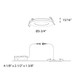 Excel Recessed Panel Light (5003-CC-BK)