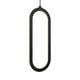 Dals - FPD-CC-BK - One Light Pendant - Atom - Black