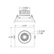 Revolve Gimbal Recessed (GBR35SQ-CC-BK)
