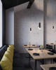Iris One Light Pendant (IRPD-CC-BK)