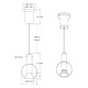 Iris One Light Pendant (IRPD-CC-GD)