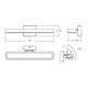 Aria One Light Vanity (VSW24-CC-BK)