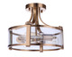 Elliot Three Light Semi Flush Mount (55353-SB)
