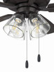 Eos Clear 4 Light 52" Ceiling Fan (ECF104CBZ5-CBZWLN)