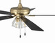 Eos Clear 4 Light 52" Ceiling Fan (ECF104SB5-BWNFB)