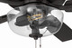 EOS 2 Light Clear Bowl 52" Ceiling Fan 52" Ceiling Fan (ECF201CBZ5-CBZWLN)