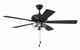EOS 2 Light Clear Bowl 52" Ceiling Fan 52" Ceiling Fan (ECF201FB5-FBGW)
