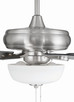 EOS 2 Light Frosted White Bowl 52" Ceiling Fan 52" Ceiling Fan (ECF211BNK5-BNGW)