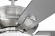 EOS 2 Light Frosted White Bowl 52" Ceiling Fan 52" Ceiling Fan (ECF211BNK5-BNGW)