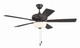EOS 2 Light Frosted White Bowl 52" Ceiling Fan 52" Ceiling Fan (ECF211CBZ5-CBZWLN)