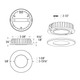 Push Puck Recessed (4024R-CC-GD)