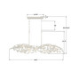 Broche Six Light Linear Chandelier (567-MT)