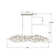 Broche Six Light Linear Chandelier (567-SA)