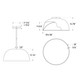 Napa Pendant (NAPF30-CC-UNV-WH)