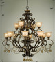 Norwalk 12 Light Chandelier (7512-BU-GT-MWP)