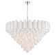 Crystorama - ADD-327-CH-WH - 28 Light Chandelier - Addis - Polished Chrome