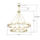 Aragon LED Chandelier (ARA-10268-SB-ST)
