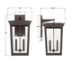 Belmont Four Light Outdoor Wall Sconce (BEL-A8064-TZ)