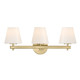 Crystorama - COL-203-VG - Three Light Bath - Colton - Vibrant Gold
