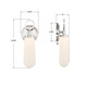 Calvin LED Wall Sconce (CVN-731-PN)