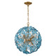 Crystorama - ESM-4005-AG-BL - Six Light Chandelier - Esme - Aged Brass