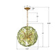 Esme Six Light Chandelier (ESM-4005-AG-GR)