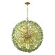 Crystorama - ESM-4009-AG-GR - 12 Light Chandelier - Esme - Aged Brass