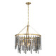 Crystorama - GEM-7004-MG-SS - Seven Light Chandelier - Gemma - Modern Gold