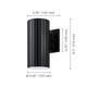 Portillo One Light Exterior Wall Sconce (207117A)