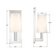 Hogan One Light Wall Sconce (HGN-3901-CH)