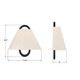 Jojo One Light Wall Sconce (JOJ-801-VG-MK)