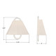 Jojo One Light Wall Sconce (JOJ-801-VG-MT)