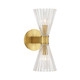 Crystorama - LOT-702-LG - Two Light Wall Sconce - Lotus - Luxe Gold