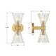 Lotus Two Light Wall Sconce (LOT-702-LG)