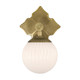 Orly One Light Wall Sconce (ORY-1001-AG-WH)
