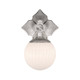 Orly One Light Wall Sconce (ORY-1001-PN-WH)