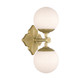 Crystorama - ORY-1002-AG-WH - Two Light Wall Sconce - Orly - Aged Brass