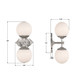Orly Two Light Wall Sconce (ORY-1002-PN-WH)