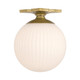 Orly One Light Semi Flush Mount (ORY-1003-AG-WH)